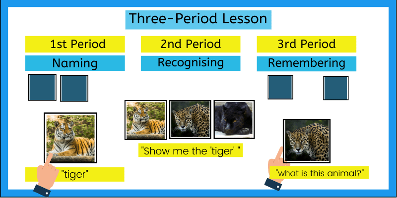 Three Period Lesson, the best technique to teach new words to preschoolers