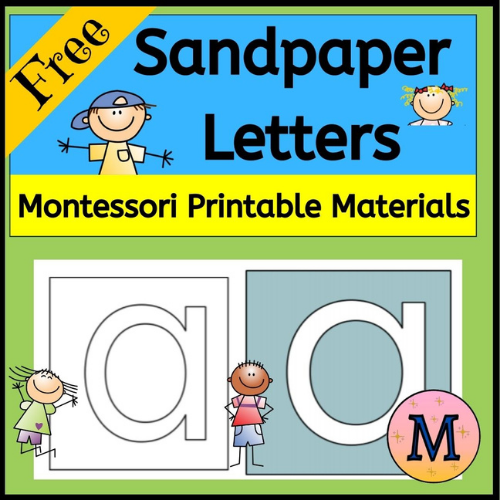 Free Montessori Sandpaper Letter templates
