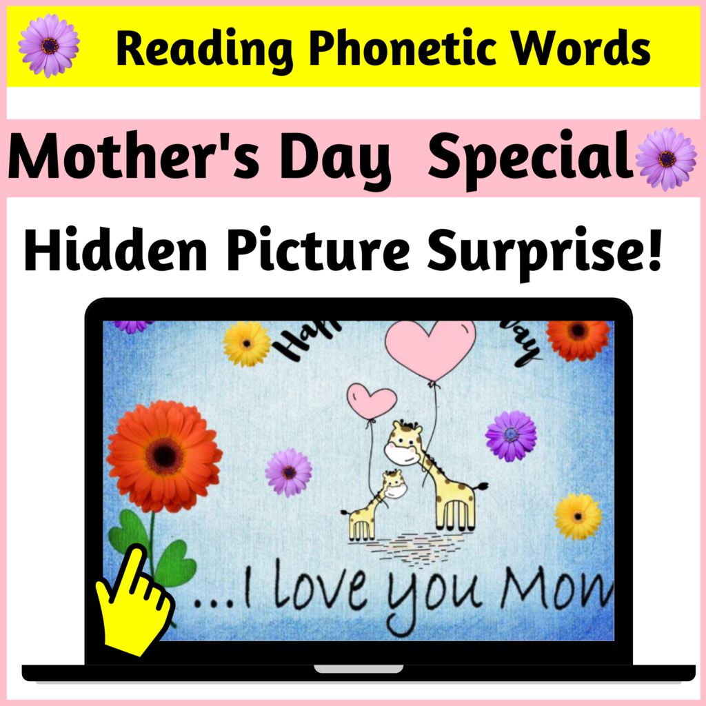 Reading phonetic words digital, interactive Boom Learning Activity
