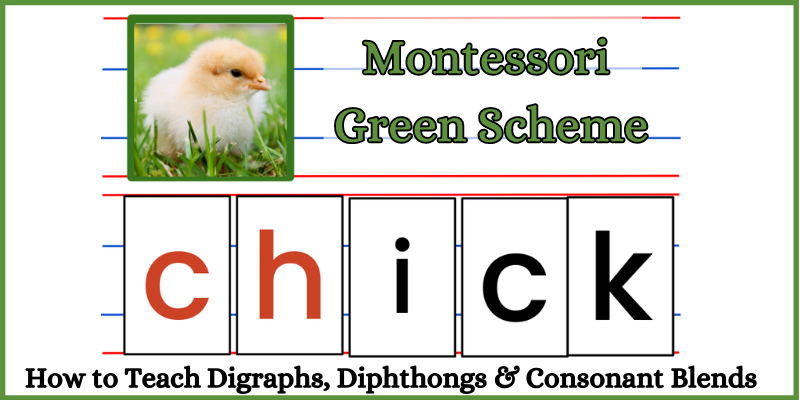 Composing digraphs with the Montessori Movable Alphabet