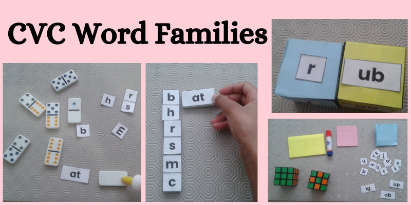 Simple CVC Word family activity for kindergarten to grade 1