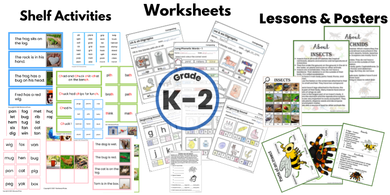 kindergarten, grade 1 worksheets, lesson plans