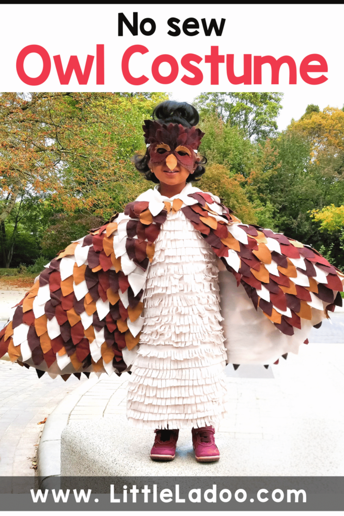 No-sew owl costume